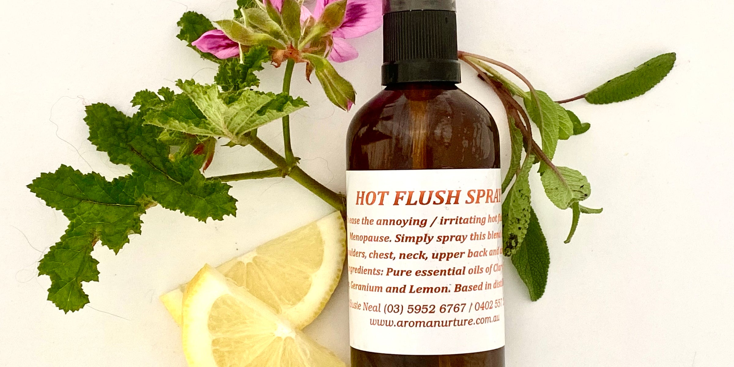 Menopausal  massage oils and sprays.