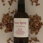 Rose Hydrosol in Floral Water with Charged Crystal chips of Rose Quartz. 100mls.