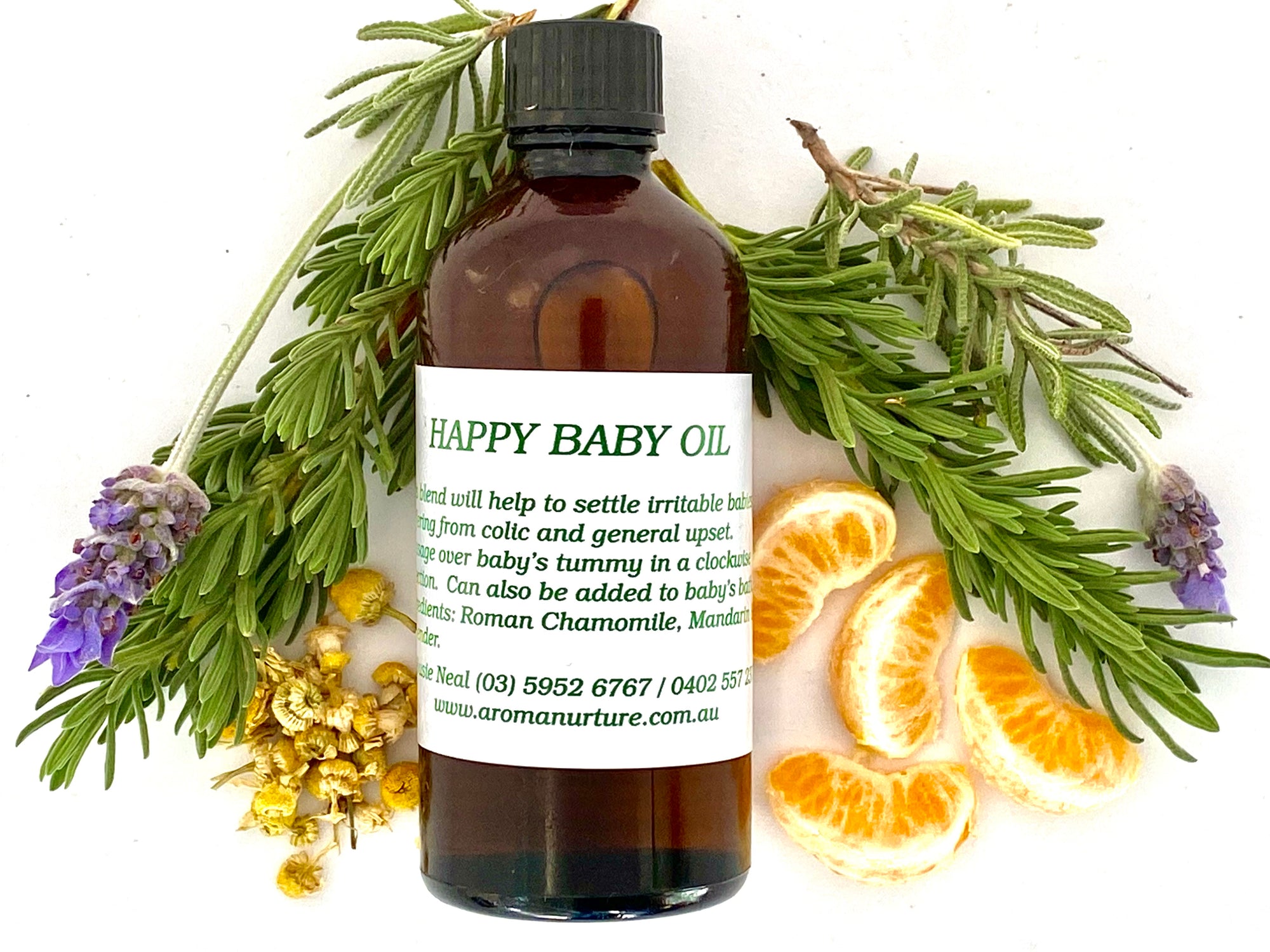 Happy Baby Massage Oil in Light Olive Oil.100 mls.