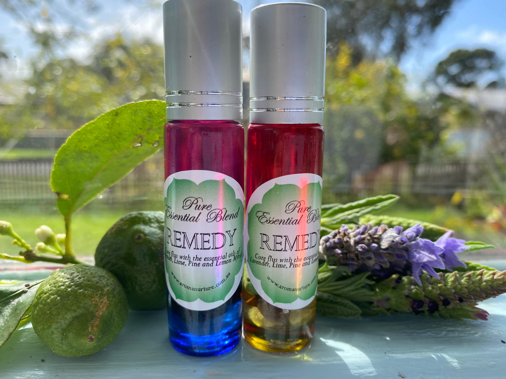 Remedy Roll-on Blend with Crystal chips.
