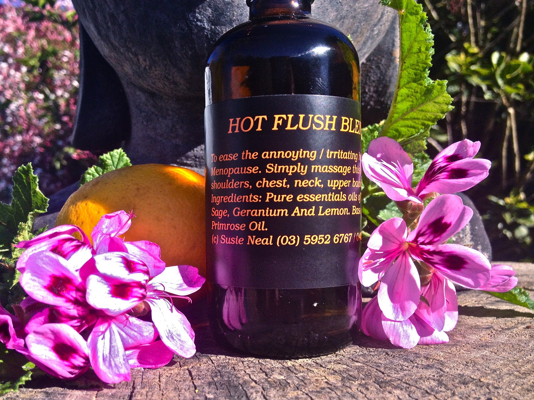 Hot Flush Massage Oil