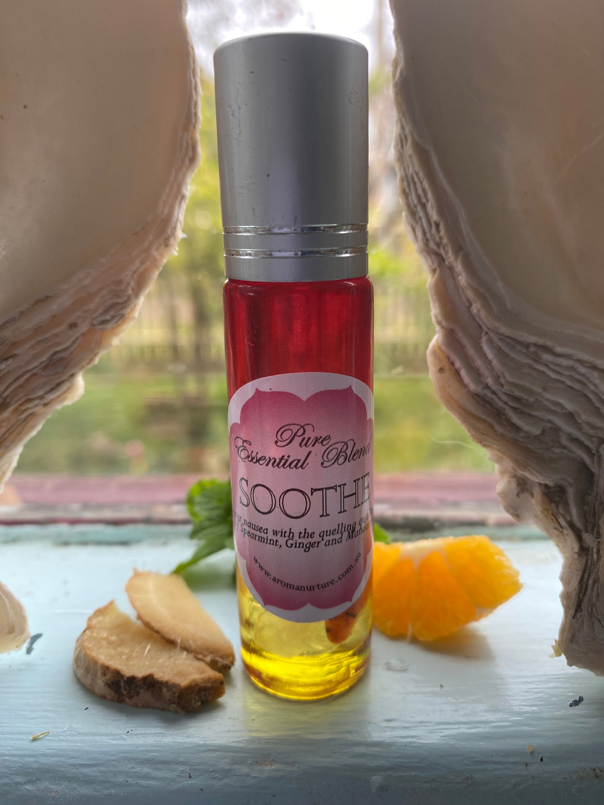 Soothe Roll-on Blend with Crystal chips.