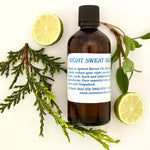 Night Sweat Massage Oil in Apricot Kernel Oil.