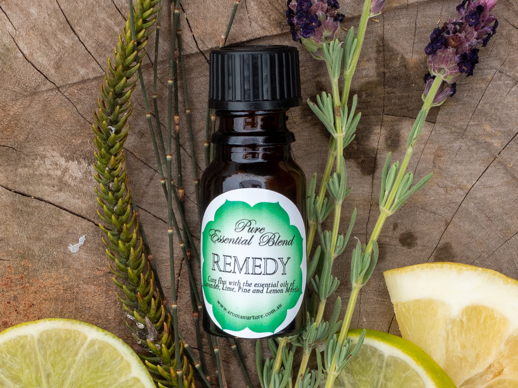 REMEDY Pure essential oil blend.